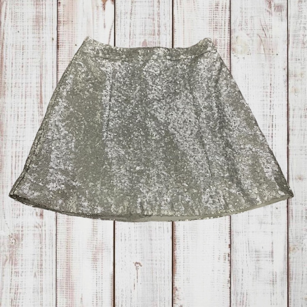 Decree Silver Sequin Skirt